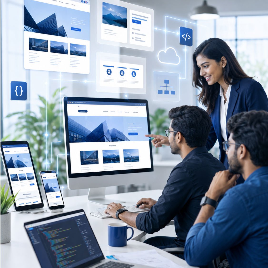 Business website development services by Tekzow